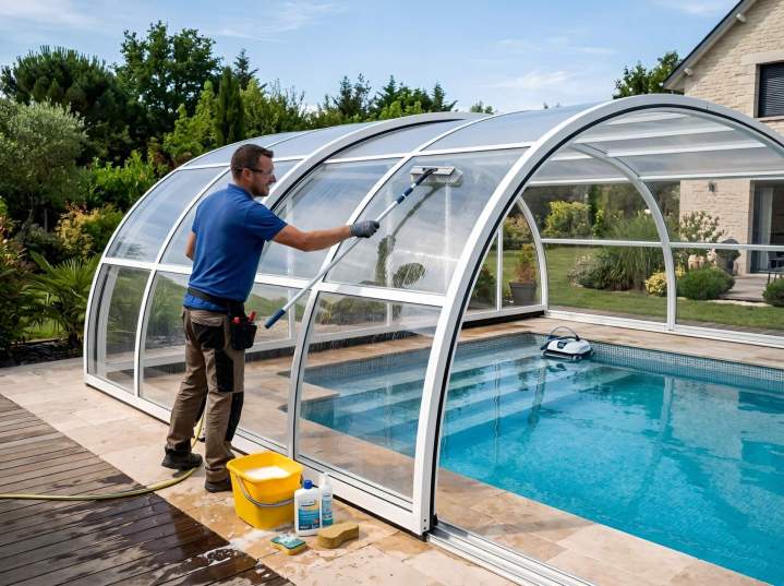 Entretien abri piscine Toulon