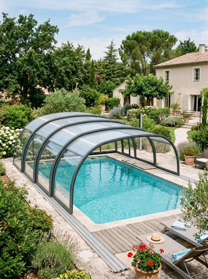 Installation abris de piscine Toulon 