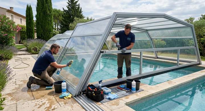 Service entretien abris piscine Toulon